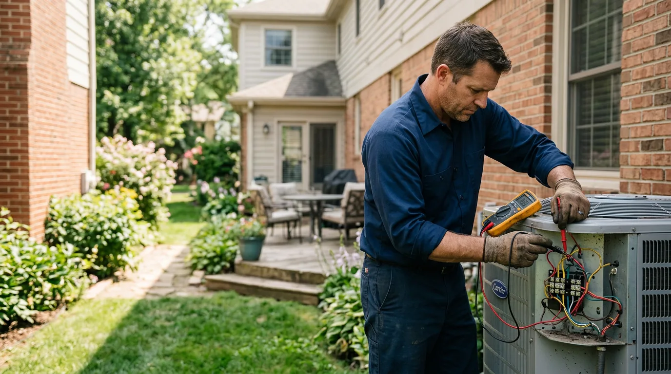 HVAC technician working near Ezel, KY